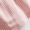Pantalones Cortos Oxford de cintura alta a rayas