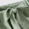 Pantalones cortos sin cremallera con cinturón