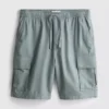 Pantalones Cortos tipo cargo de mezcla de lino