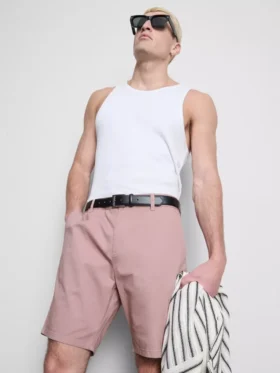 Pantalones Cortos tipo chino con alto contenido en algodón
