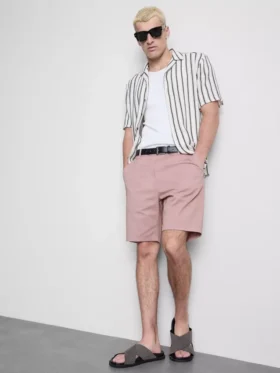 Pantalones Cortos tipo chino con alto contenido en algodón
