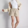 Pantalones cortos utilitarios de denim de algodón