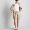 Pantalones cortos utilitarios de denim de algodón