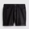 Pantalones cortos vaqueros ajustados de talle medio