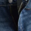 Pantalones cortos vaqueros ajustados de talle medio