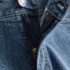 Pantalones cortos vaqueros ajustados de talle medio