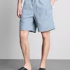 Pantalones Cortos vaqueros con cordón y textura