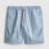Pantalones Cortos vaqueros con cordón y textura