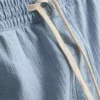 Pantalones Cortos vaqueros con cordón y textura