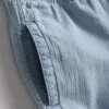 Pantalones Cortos vaqueros con cordón y textura