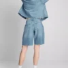 Pantalones Cortos vaqueros con dobladillo sin rematar