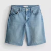 Pantalones Cortos vaqueros con dobladillo sin rematar