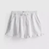 Pantalones Cortos vaqueros con volantes en el bajo