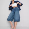 Pantalones cortos vaqueros de algodón