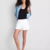 Pantalones Cortos vaqueros de talle medio con vuelta