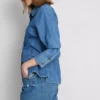 Pantalones Cortos vaqueros de talle medio con vuelta