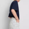 Pantalones Cortos vaqueros de talle medio con vuelta