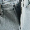 Pantalones Cortos vaqueros de talle medio con vuelta