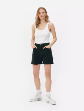Pantalones Cortos vaqueros estilo «mom»