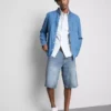 Pantalones cortos vaqueros holgados de talle medio
