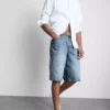 Pantalones cortos vaqueros holgados de talle medio
