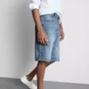 Pantalones cortos vaqueros holgados de talle medio