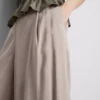 Pantalones culotte de tiro medio y pierna ancha