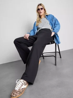 Pantalones de chándal básicos de corte recto