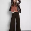 Pantalones de Chándal cómodos de mezcla de algodón con pernera ancha
