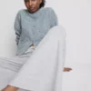 Pantalones de Chándal cómodos de mezcla de algodón con pernera ancha