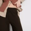 Pantalones de Chándal cómodos de mezcla de algodón con pernera ancha