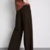 Pantalones de Chándal cómodos de mezcla de algodón con pernera ancha