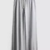 Pantalones de Chándal cómodos de mezcla de algodón con pernera ancha