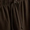 Pantalones de Chándal cómodos de mezcla de algodón con pernera ancha