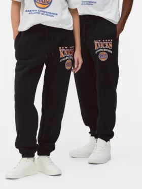 Pantalones de chándal con cordón de los New York Knicks de la NBA