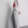 Pantalones de Chándal de corte ancho con pliegues, con alto contenido en algodón