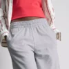 Pantalones de Chándal de corte ancho con pliegues, con alto contenido en algodón