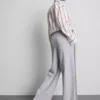 Pantalones de Chándal de corte ancho con pliegues, con alto contenido en algodón