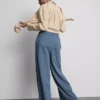 Pantalones de Chándal de corte ancho con pliegues, con alto contenido en algodón