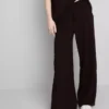 Pantalones de chándal de pierna ancha con alto contenido en algodón