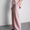 Pantalones de chándal de pierna ancha con alto contenido en algodón