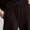 Pantalones de chándal de pierna ancha con alto contenido en algodón