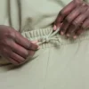 Pantalones de chándal de pierna ancha con alto contenido en algodón