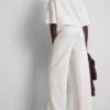Pantalones de chándal de pierna ancha con alto contenido en algodón