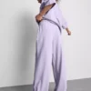 Pantalones de chándal de pierna ancha con alto contenido en algodón