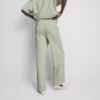 Pantalones de chándal de pierna ancha con alto contenido en algodón
