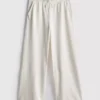 Pantalones de chándal de pierna ancha con alto contenido en algodón