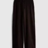 Pantalones de chándal de pierna ancha con alto contenido en algodón