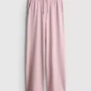 Pantalones de chándal de pierna ancha con alto contenido en algodón