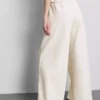 Pantalones de chándal de pierna ancha de mezcla de algodón